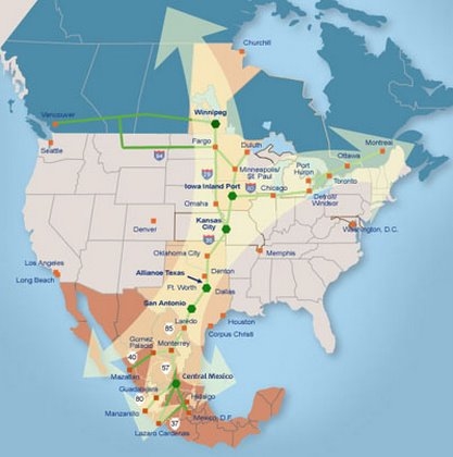 Figure 5 Artist’s conception of the “NAFTA Superhighway”
